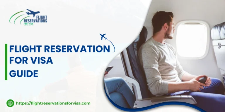 Flight reservation for visa guide banner